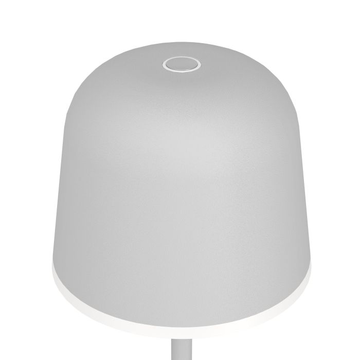 Mannera 34cm Harmaa Siirrettävä valmistajalta Eglo - Se on helppo ladata mukana tulevalla USB-kaapelilla, joten se on helppo ottaa mukaan minne tahansa - riippumatta siitä, oletko terassilla, puutarhassa tai piknikillä.