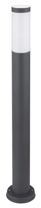 Boston 80cm Antrasiitti pylväsvalaisimet valmistajalta Globo Lighting - Tillverkad i rostfritt st&aring;l med en opalvit plastsk&auml;rm ger den ett mjukt och behagligt ljus.