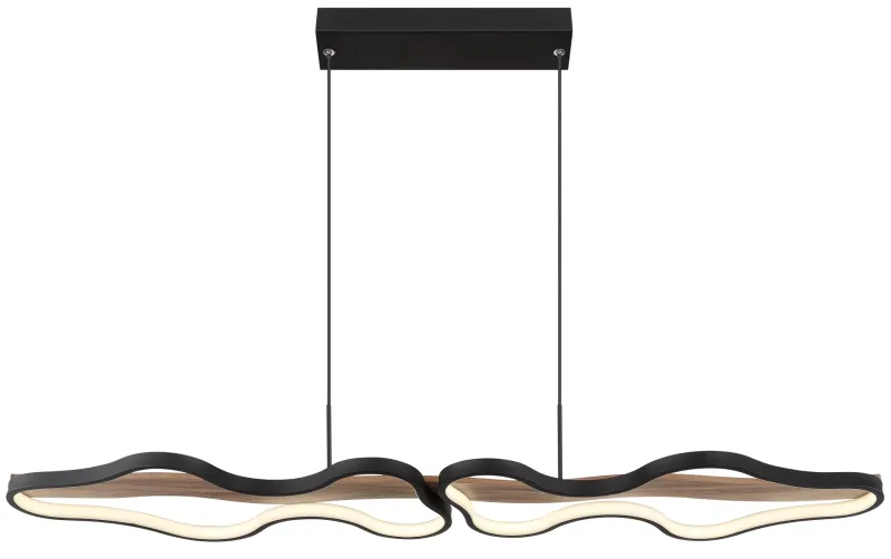 Bezzy 112cm Luonto kattovalaisin valmistajalta Globo Lighting - Med en l&auml;ngd p&aring; 1120 mm och en bredd p&aring; 255 mm blir den en i&ouml;gonfallande detalj i rummet och skapar en st&auml;mningsfull atmosf&auml;r.