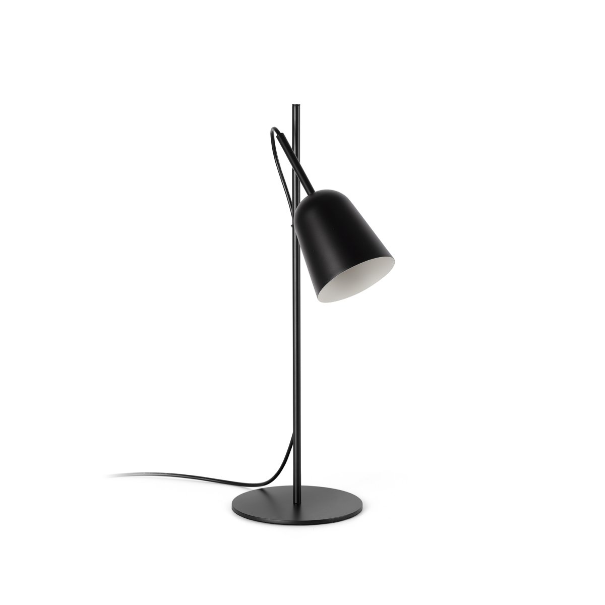 Studio 55cm Musta työpöytävalaisin valmistajalta Faro Barcelona - Studio on elegantti Nahtrangin suunnittelema p&ouml;yt&auml;valaisin, joka on saanut inspiraationsa ikonisesta 1950-luvun muotoilusta modernilla yksinkertaisuudella tulkittuna.