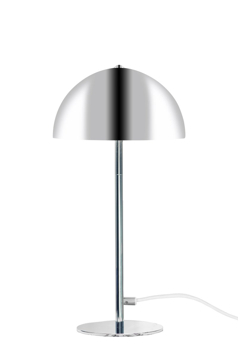 Icon 36cm Kromi pöytävalaisin valmistajalta Globen Lighting - Valaisimessa on 200 cm pitk&auml; valkoinen tekstiilijohto, jossa on valkoinen kytkin ja pistoke.