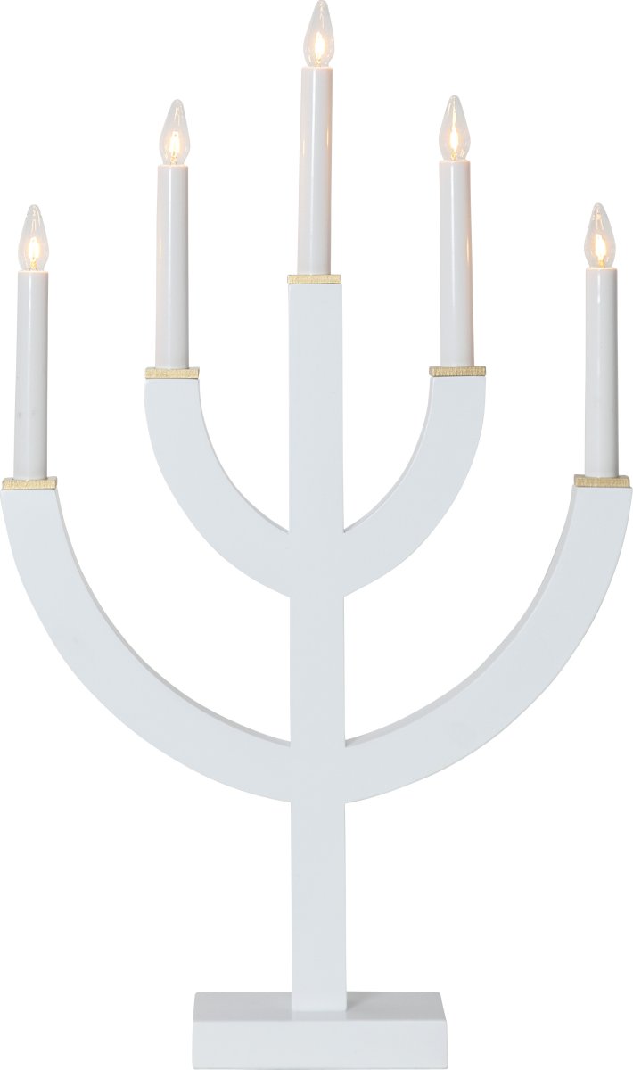 Anno Valkoinen valmistajalta Star Trading - Kynttil&auml;njalka on sek&auml; moderni ett&auml; perinteinen ja sopii t&auml;ydellisesti ikkunaan tai sein&auml;&auml;n.