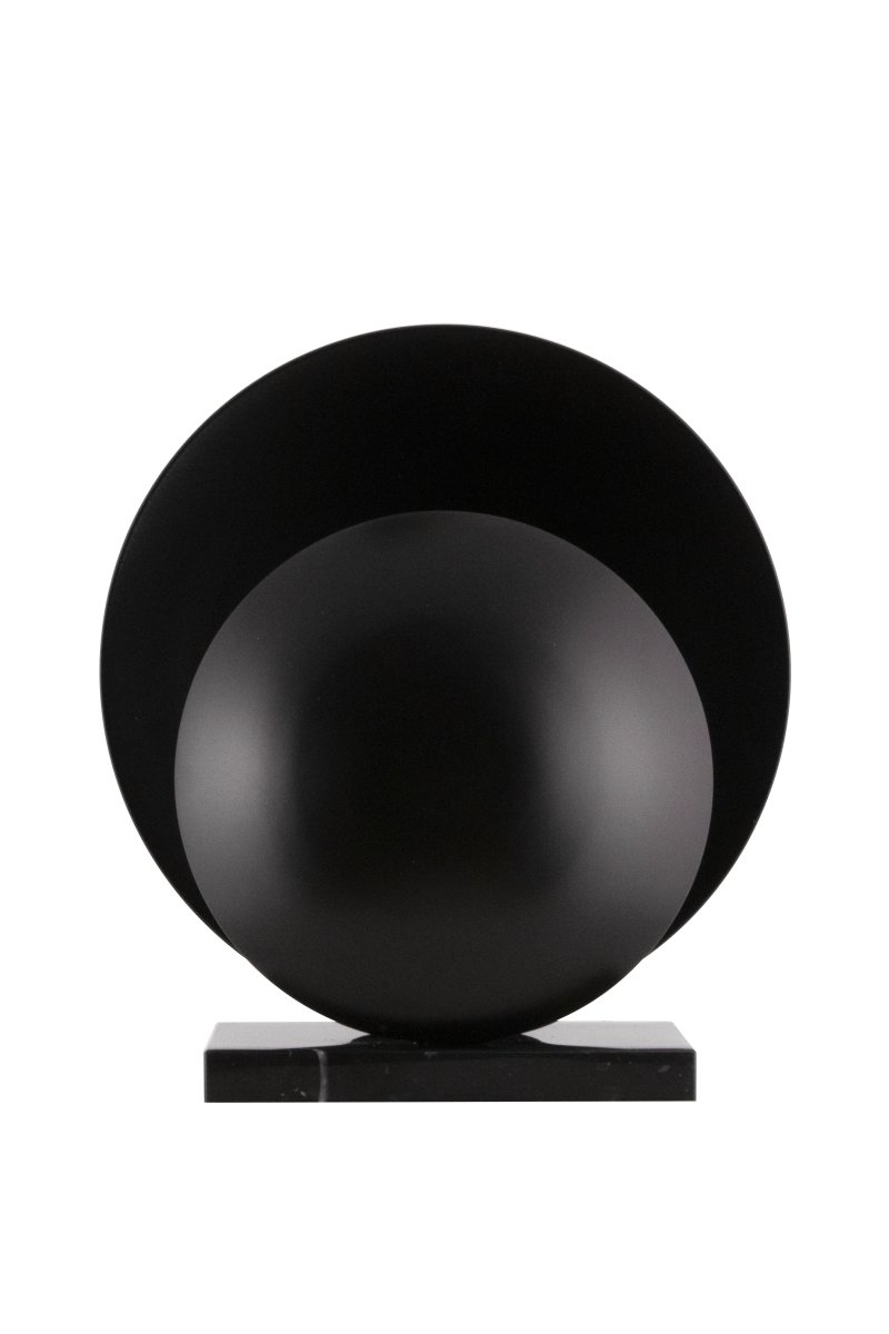 Orbit 32cm Musta pöytävalaisin valmistajalta Globen Lighting - Tässä tuotteessa on erilaisia kivipintoja, koska se on valmistettu luonnonmateriaalista ja jokainen lamppu on ainutlaatuinen.