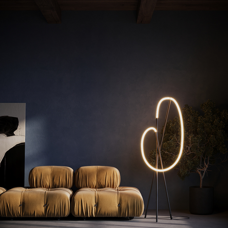 Crochet Musta lattiavalaisin valmistajalta Maytoni - Crochet on veistoksellinen metallilattiavalaisin, jossa on tyylik&auml;s musta viimeistely.