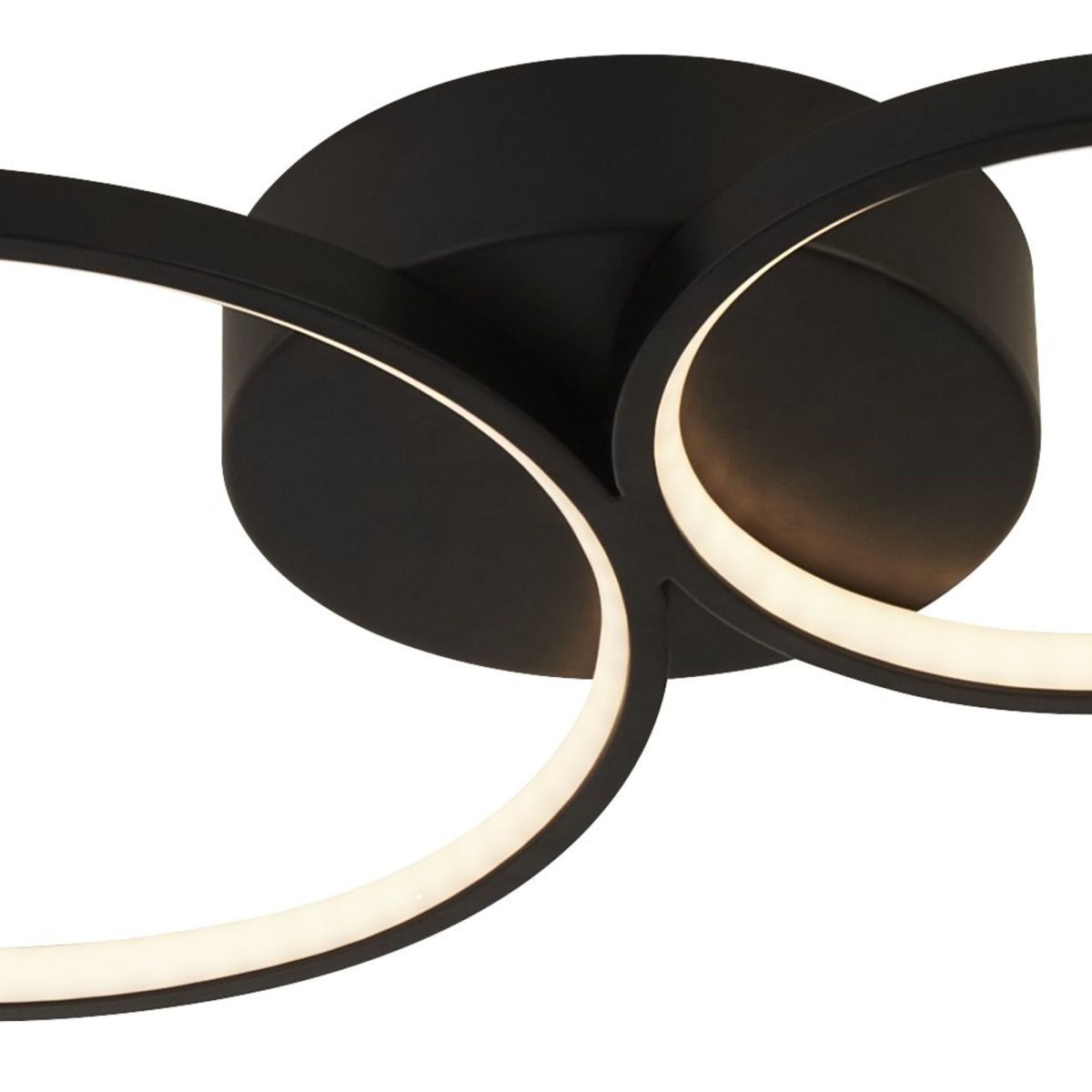 Cirque 98cm Musta plafondi valmistajalta Searchlight - Kattovalaisin Cirque neljällä mustavalkoisella metallirenkaalla ja integroidulla LEDillä luo vaikuttavan ja modernin muotoilun.