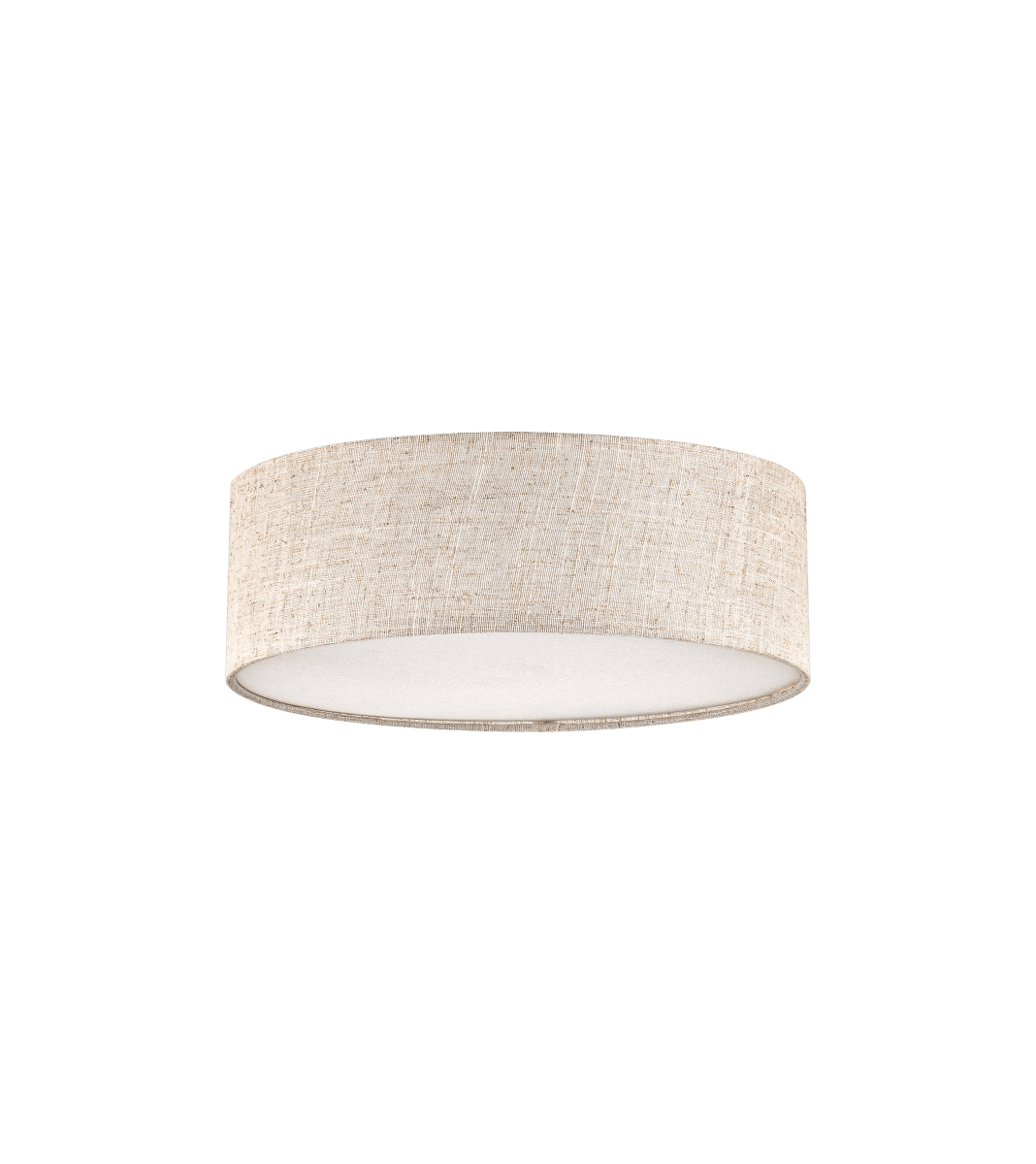 Zoomaa kuva kohteesta Paola Beige valmistajalta Aneta Lighting - Paola-plafondissa on tyylik&auml;s ja ajaton muotoilu, ja siin&auml; on py&ouml;re&auml;, beigenv&auml;rinen tekstiilivarjostin.
