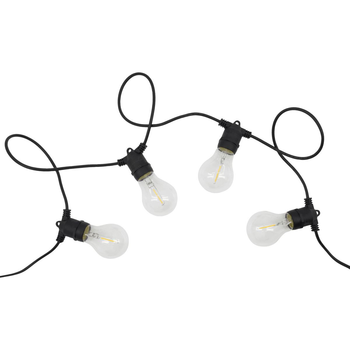 Light Valosarja 8m Musta valmistajalta House Doctor - Jokaisessa lampussa on E27-kanta, jossa on enint&auml;&auml;n 0,5 W LED, mik&auml; tekee niist&auml; energiatehokkaita ja t&auml;ydelliset l&auml;mpim&auml;n tunnelman luomiseen.