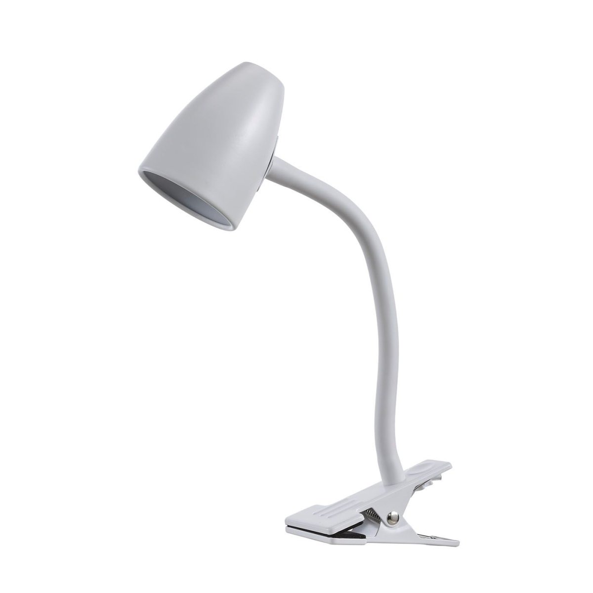 Moa flexi Valkoinen nipistinvalaisin valmistajalta Oriva - Vahvan puristimen ansiosta lamppu on helppo kiinnittää pöytiin, hyllyihin tai sängynpäätyihin, ja joustavan varren avulla voit suunnata valon juuri haluamaasi paikkaan.