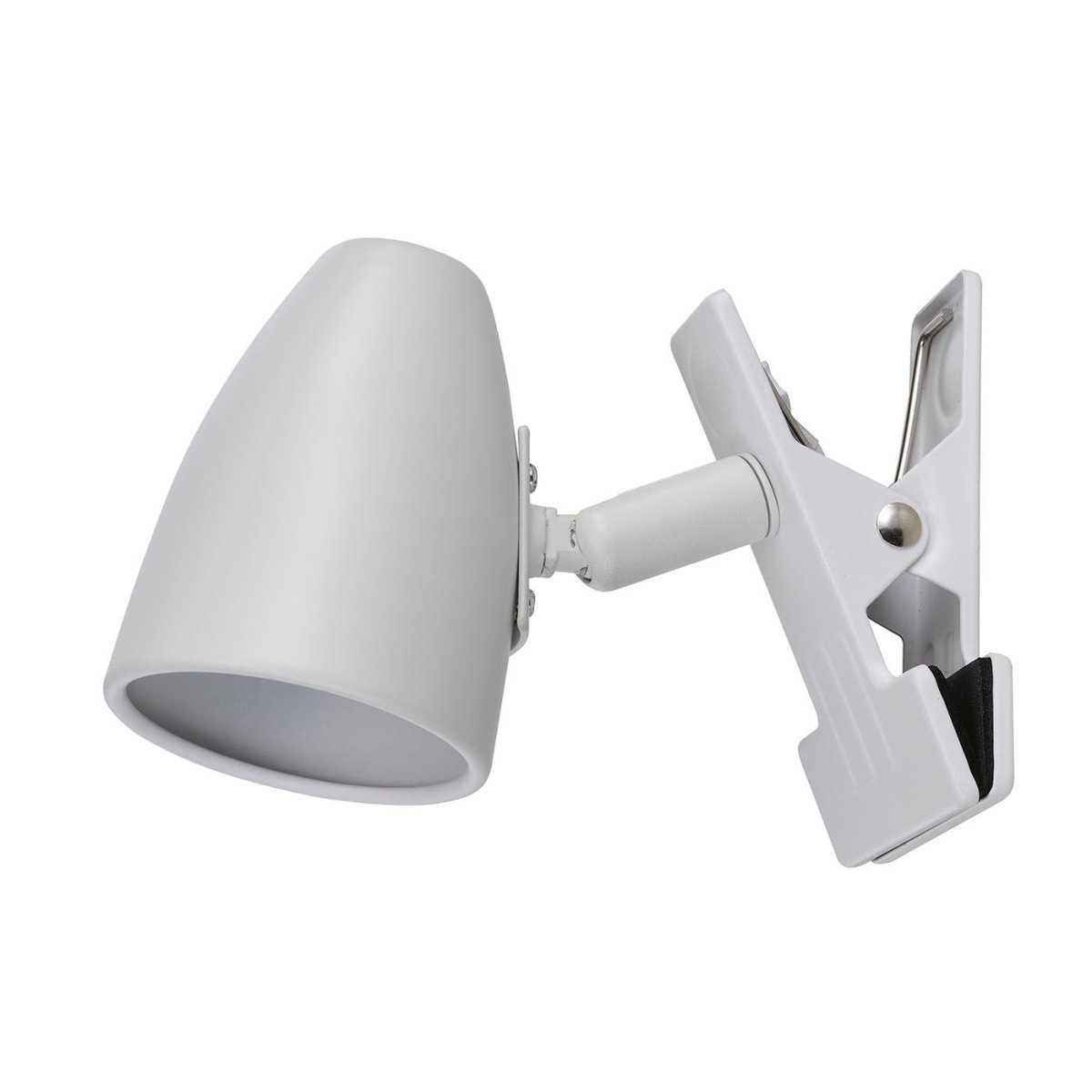 Moa Valkoinen nipistinvalaisin valmistajalta Oriva - Tämä pieni valkoinen metallinen puristinvalaisin tarjoaa käytännöllisen ja joustavan valaistusratkaisun mihin tahansa huoneeseen.