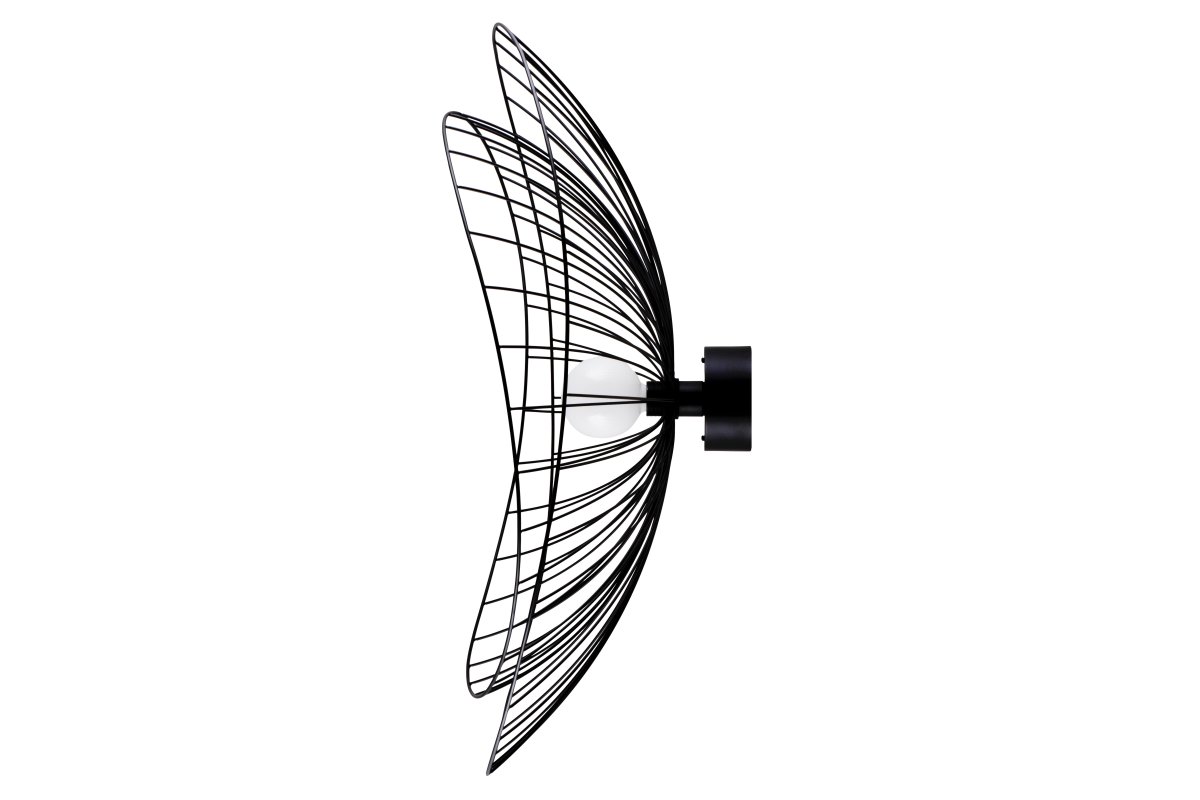 Ray Ø85 Musta seinävalaisin valmistajalta Globen Lighting - Valaisin on himmentimen kanssa yhteensopiva, kun se on kattoon asennettu.