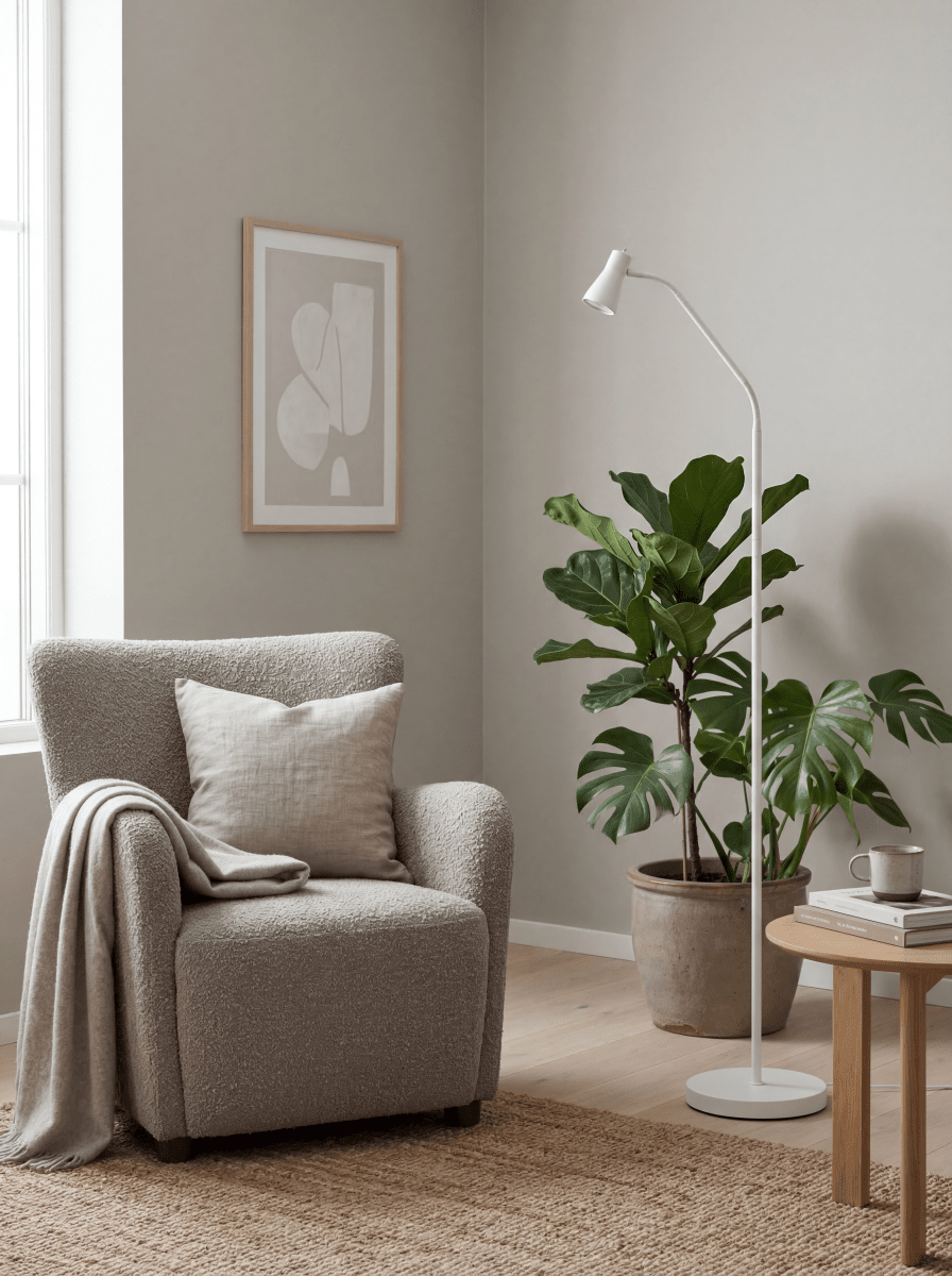 Boden Valkoinen lattiavalaisin valmistajalta Aneta Lighting - Valaisin on valmistettu valkoisesta metallista ja sen siisti ilme on helppo sijoittaa erilaisiin ymp&auml;rist&ouml;ihin.