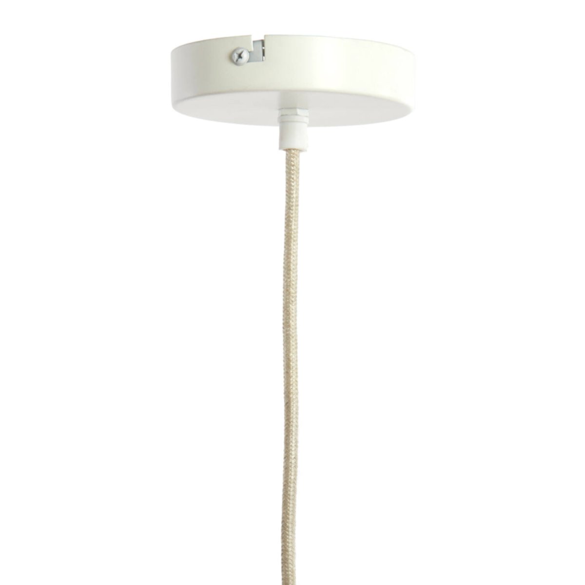 Zubeda Ø50 Kermanvalkoinen kattovalaisin valmistajalta Light & Living - Zubedalla on pehme&auml; ja elegantti muoto, ja sen kermanvalkoinen kangas verhoilee valoa l&auml;mpim&auml;sti ja miellytt&auml;v&auml;sti.