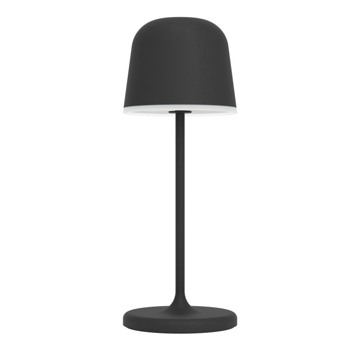 Mannera 20cm Musta Siirrettävä valmistajalta Eglo - Se on helppo ladata mukana tulevalla USB-kaapelilla, joten se on helppo ottaa mukaan minne tahansa - riippumatta siit&auml;, oletko terassilla, puutarhassa tai piknikill&auml;.