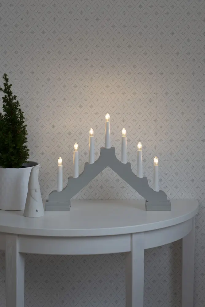 Candelabra 7 Lights Harmaa valmistajalta Konstsmide - 