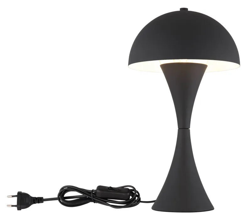Dima 36cm Musta pöytävalaisin valmistajalta Globo Lighting - Perfekt f&ouml;r moderna milj&ouml;er, d&auml;r den ger en sofistikerad touch samtidigt som den sprider behagligt ljus.