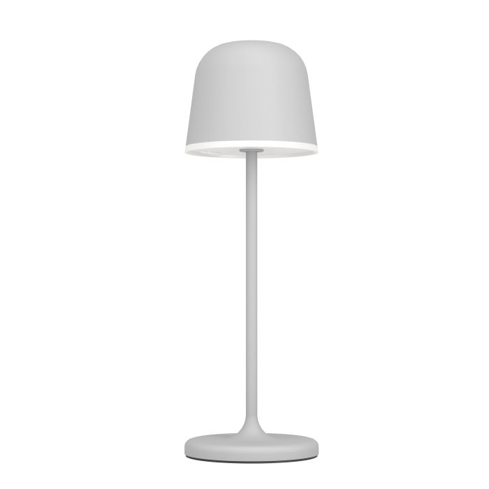 Mannera 34cm Harmaa Siirrettävä valmistajalta Eglo - Se on helppo ladata mukana tulevalla USB-kaapelilla, joten se on helppo ottaa mukaan minne tahansa - riippumatta siitä, oletko terassilla, puutarhassa tai piknikillä.