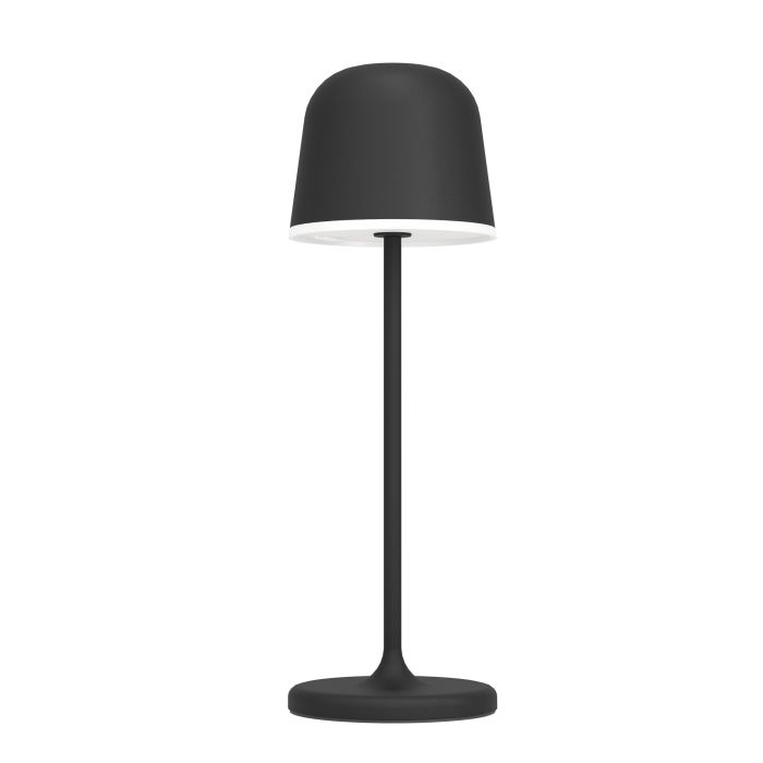 Mannera 34cm Musta Siirrettävä valmistajalta Eglo - Se on helppo ladata mukana tulevalla USB-kaapelilla, joten se on helppo ottaa mukaan minne tahansa - riippumatta siitä, oletko terassilla, puutarhassa tai piknikillä.