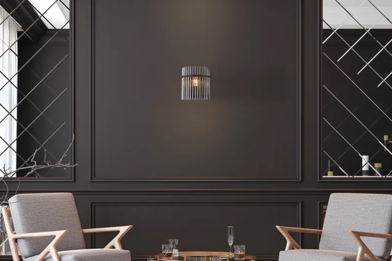 Gorley 26cm Savun värinen seinävalaisin valmistajalta Globo Lighting - Gorley &auml;r en elegant och sofistikerad v&auml;gglampa med en imponerande arkitektonisk design.