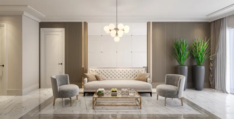 Grappy Ø56 Nikkeli plafondi valmistajalta Globo Lighting - Grappy plafond blir en stilfull och lyxig detalj i varje rum med sin glamor&ouml;sa design och de 13st opalf&auml;rgade glaskulorna.
