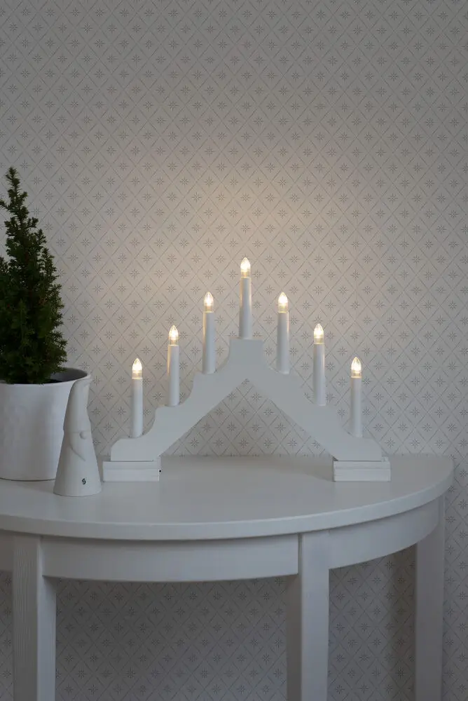 Candelabra 7 Lights Valkoinen valmistajalta Konstsmide - 