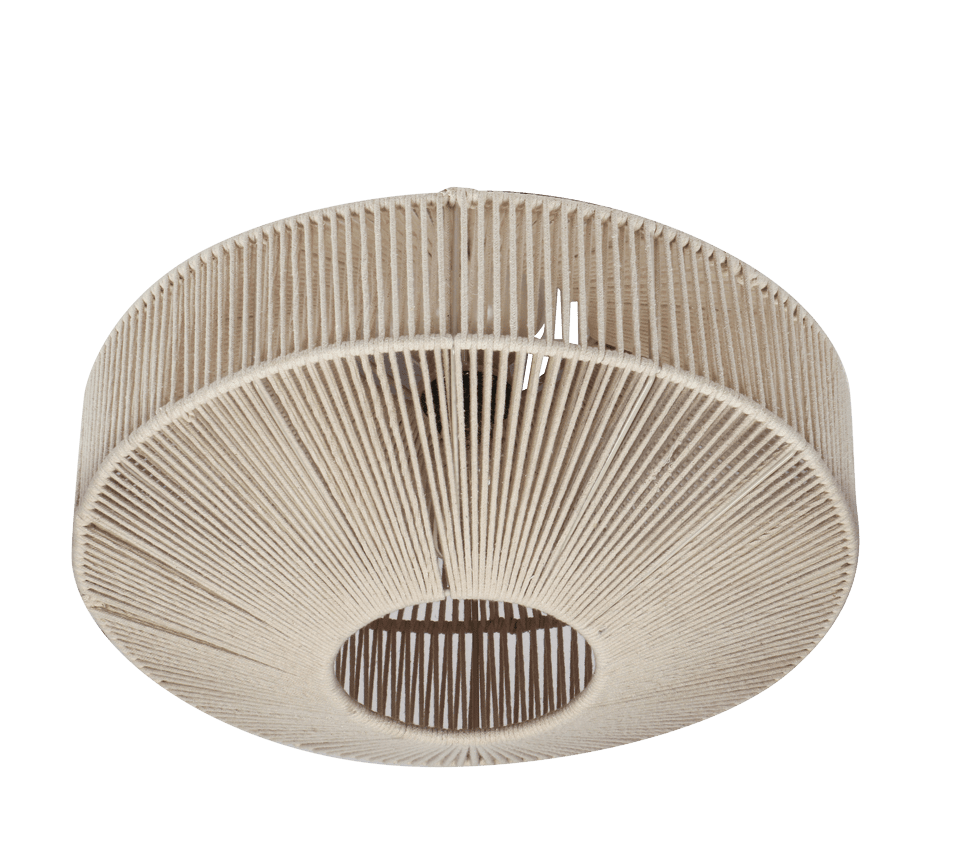 Svea Ø46 Beige plafondi valmistajalta Trio Lighting - Svea-kattovalaisin yhdist&auml;&auml; boheemin ilmeen luonnolliseen eleganssiin ja antaa kotiisi pehme&auml;n ja tyylikk&auml;&auml;n tunnelman.