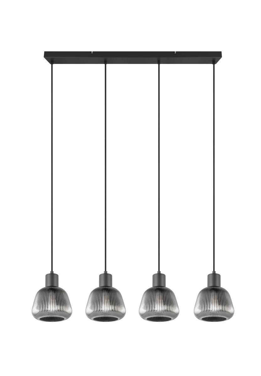 Tarifa 90cm Savun harmaa kattovalaisin valmistajalta Trio Lighting - Pehmeä valo ja ainutlaatuiset valaistustehosteet luovat lämpimän ja kutsuvan tunnelman.