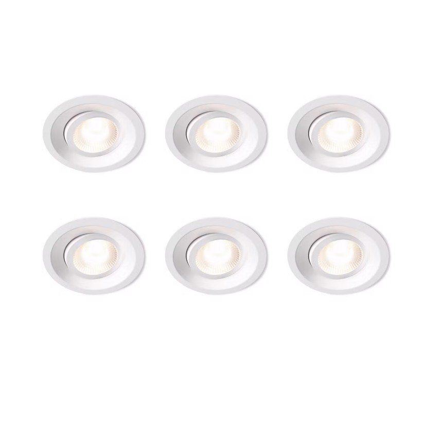 Downlight DWN-02 6P Valkoinen valmistajalta Plejd - DWN-02:ssa on s&auml;&auml;dett&auml;v&auml; v&auml;ril&auml;mp&ouml;tila, ja se voidaan asettaa kiinte&auml;&auml;n l&auml;mp&ouml;tilaan tai himment&auml;&auml; l&auml;mpim&auml;ksi.