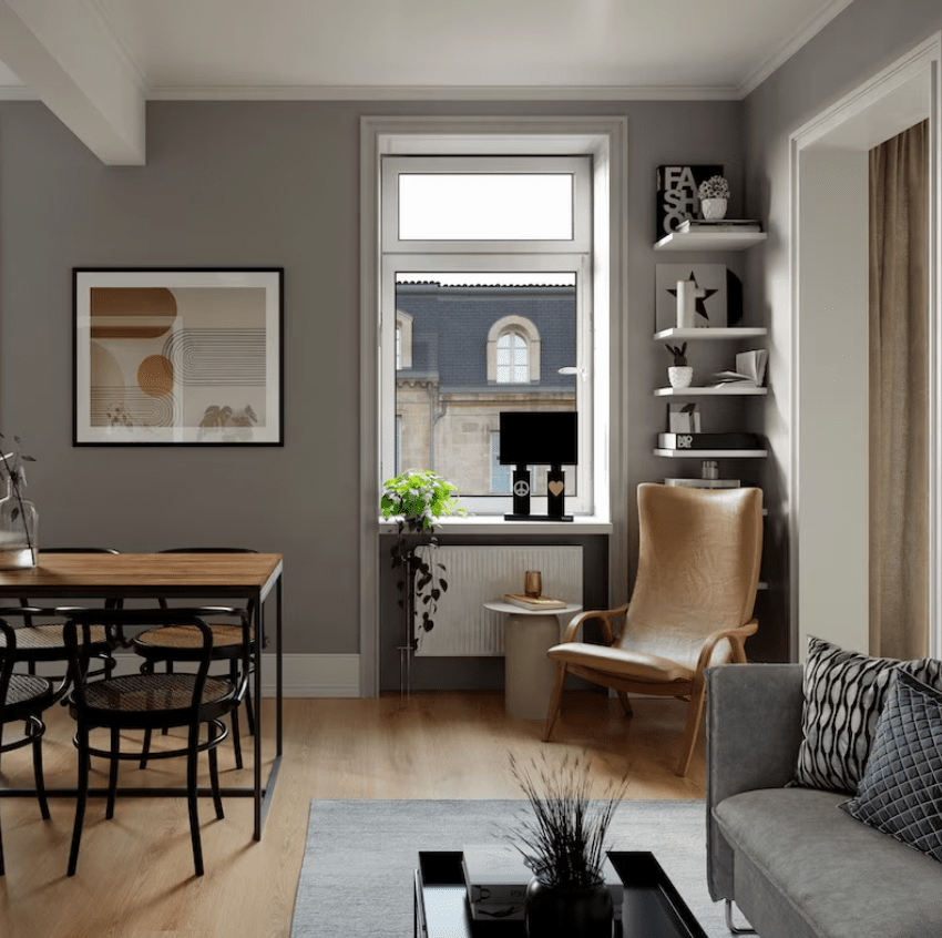 Stand By Me 50cm Musta pöytävalaisin valmistajalta By Rydéns - Valaisimen varjostimen sis&auml;puoli on kuparinv&auml;rinen, mik&auml; tarkoittaa, ett&auml; valo heijastuu ja antaa l&auml;mpim&auml;n ja miellytt&auml;v&auml;n vaikutelman.