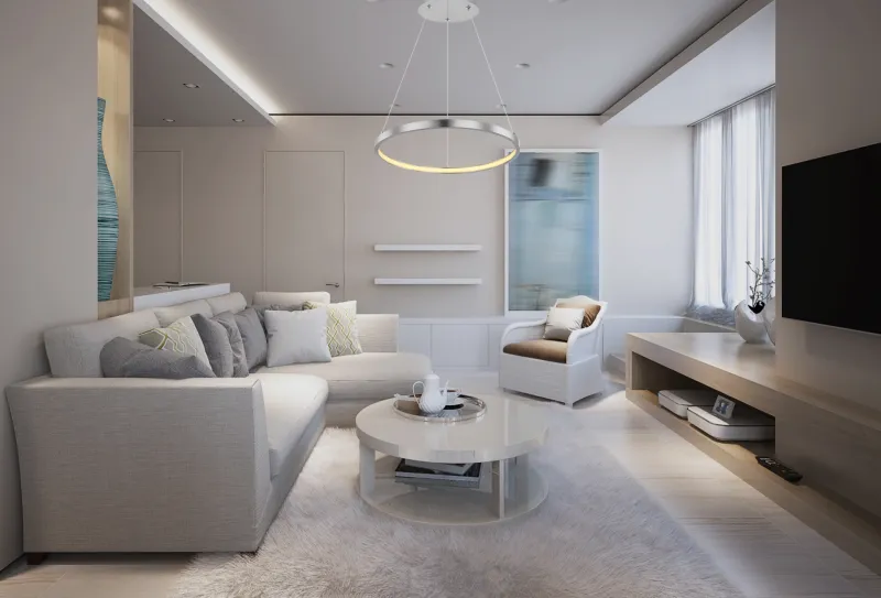 Ralph Ø38 Nikkeli kattovalaisin valmistajalta Globo Lighting - Den moderna, runda takpendeln Ralph i matt nickel &auml;r en stilren blickf&aring;ngare i ditt hem.