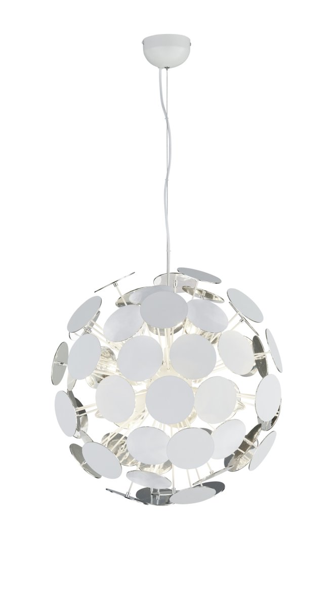 Discalgo Ø54 Valkoinen kattovalaisin valmistajalta Trio Lighting - Pienellä mielikuvituksella valaisin voi muistuttaa voikukkaa ja sopii siksi täydellisesti luovaan sisustukseen.