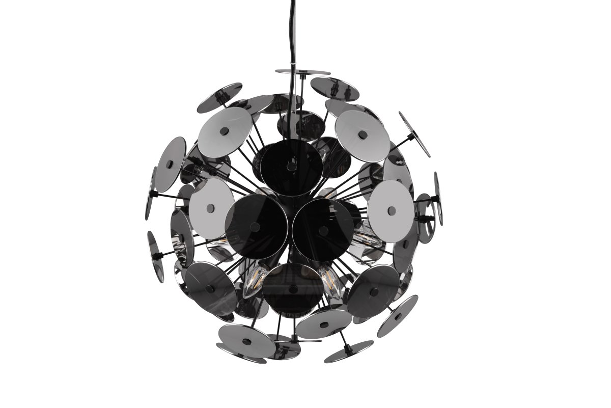 Discalgo Ø54 Musta kattovalaisin valmistajalta Trio Lighting - Kun se syttyy, se luo onnistuneen vuorovaikutuksen valon ja varjon välille.