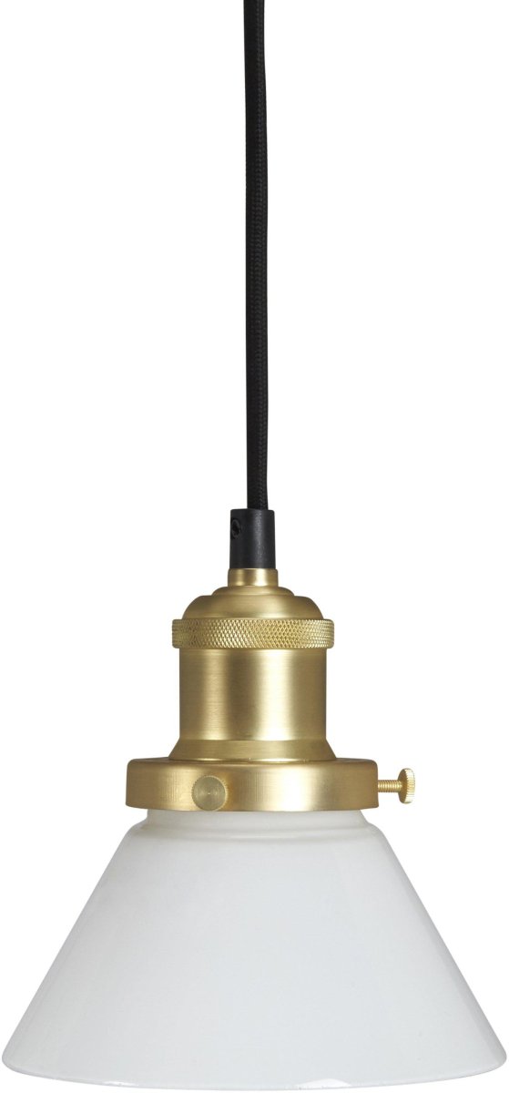 August Ø15 Valkoinen ikkunavalaisin valmistajalta PR Home - Valaisimen mukana tulee musta tekstiilikaapeli, joka on 3 metri&auml; pitk&auml; ja jossa on sein&auml;pistoke ja virtakytkin.