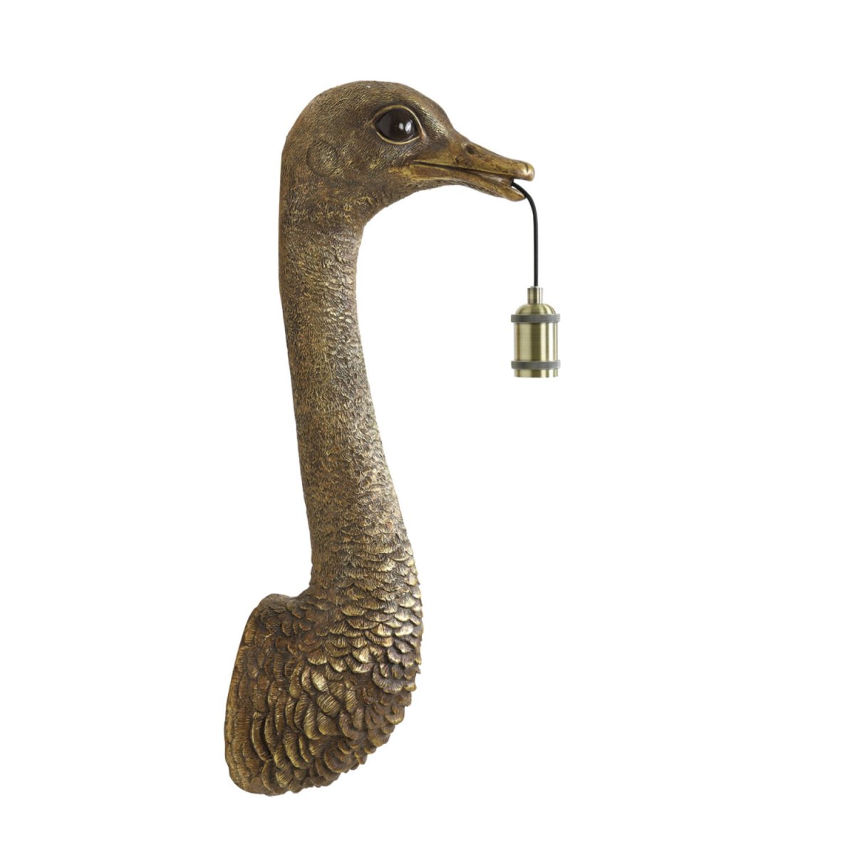 Ostrich 72cm Pronssi seinävalaisin valmistajalta Light & Living - 