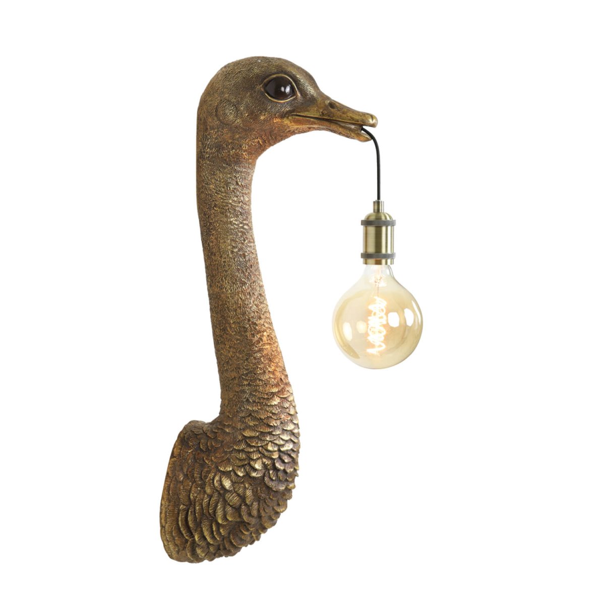 Ostrich 72cm Pronssi seinävalaisin valmistajalta Light & Living - 