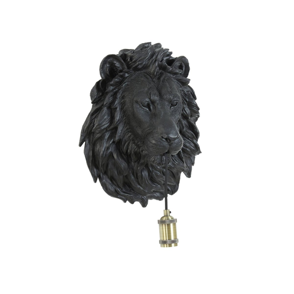Lion 40cm Musta seinävalaisin valmistajalta Light & Living - 