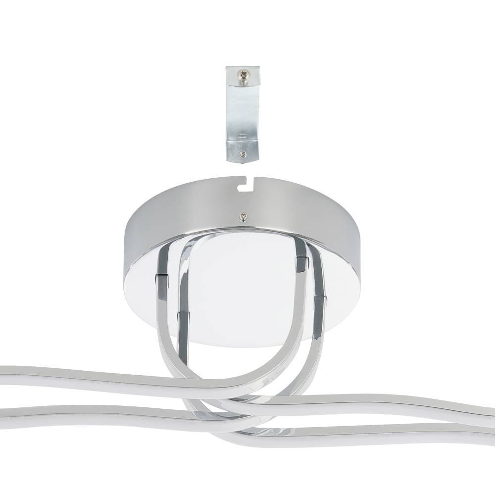 Roncade 108cm Kromi plafondi valmistajalta Eglo - Minimalistinen ja sulava muoto antaa valaisimelle tyylikk&auml;&auml;n ja hienostuneen ilmeen, joka lis&auml;&auml; ripauksen modernia taidetta kotiisi.