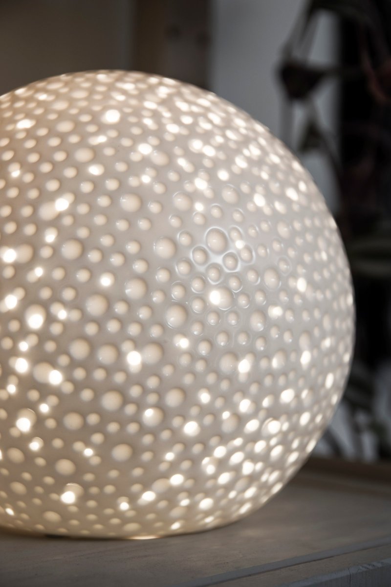 Moonlight 20cm Valkoinen pöytävalaisin valmistajalta Globen Lighting - 