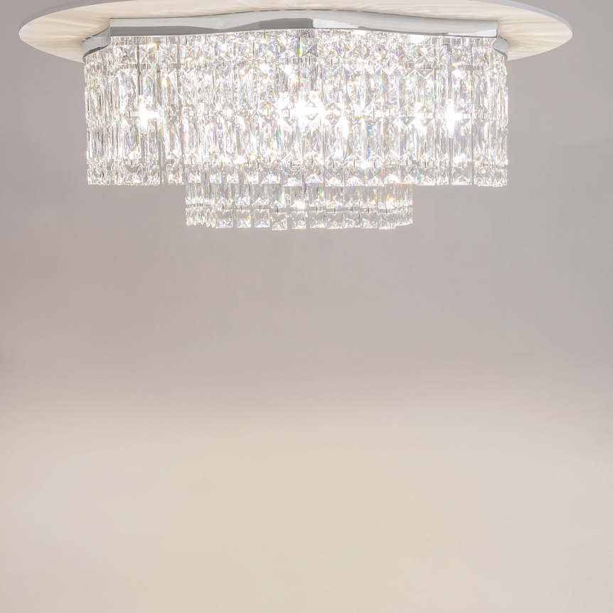 Dune Ø60 Kromi kristalli valmistajalta Maytoni - Kimaltelevat prismat vangitsevat valoa ja luovat huoneeseen ylellisen tunnelman.