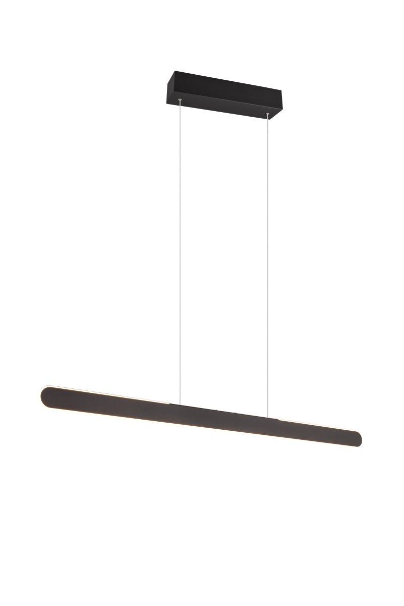 Helios 100cm Musta kattovalaisin valmistajalta Trio Lighting - Valaisimen selkeät ja modernit linjat antavat kotiin elegantin tunnelman, jota vahvistaa ylös ja alas suuntautuva valaistus.