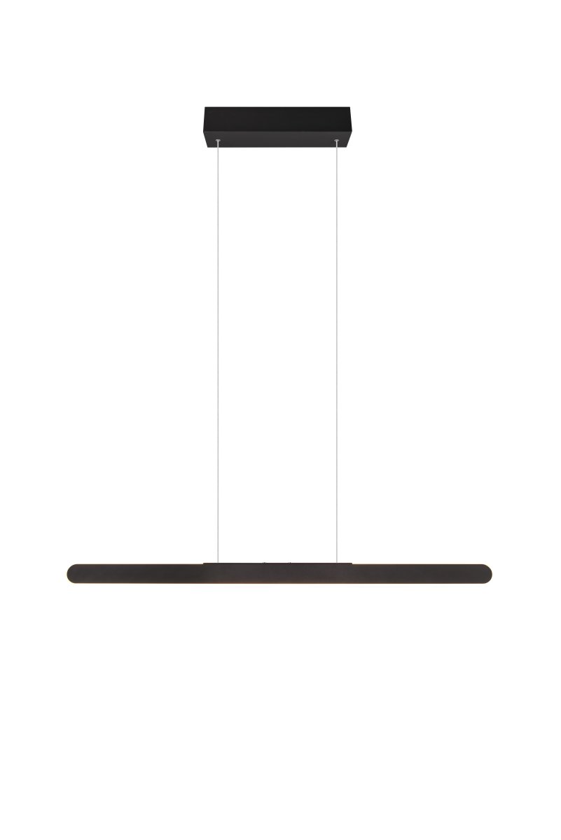Helios 100cm Musta kattovalaisin valmistajalta Trio Lighting - Valaisimen selkeät ja modernit linjat antavat kotiin elegantin tunnelman, jota vahvistaa ylös ja alas suuntautuva valaistus.