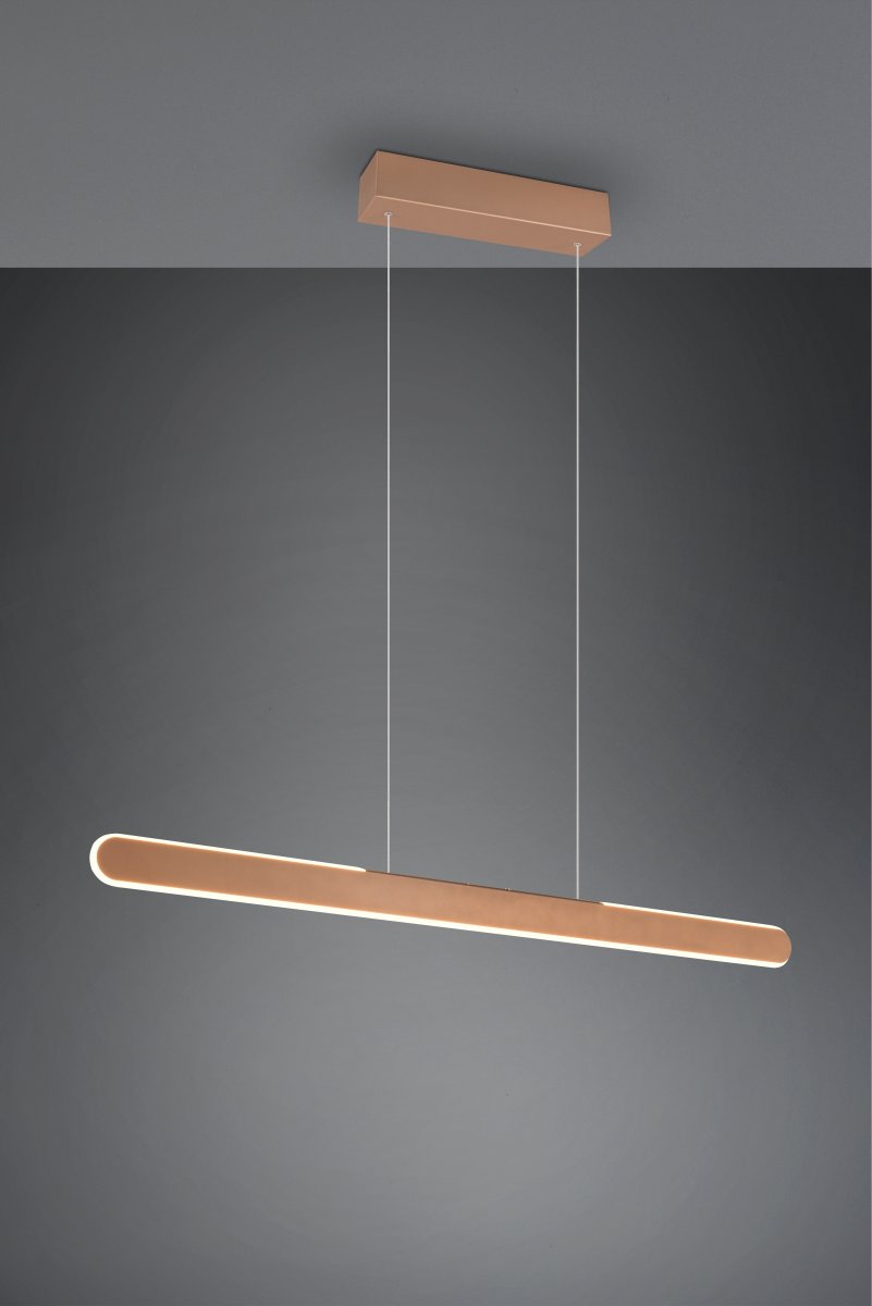 Helios 100cm Ruskea kattovalaisin valmistajalta Trio Lighting - Valaisimen selkeät ja modernit linjat antavat kotiin elegantin tunnelman, jota vahvistaa ylös ja alas suuntautuva valaistus.