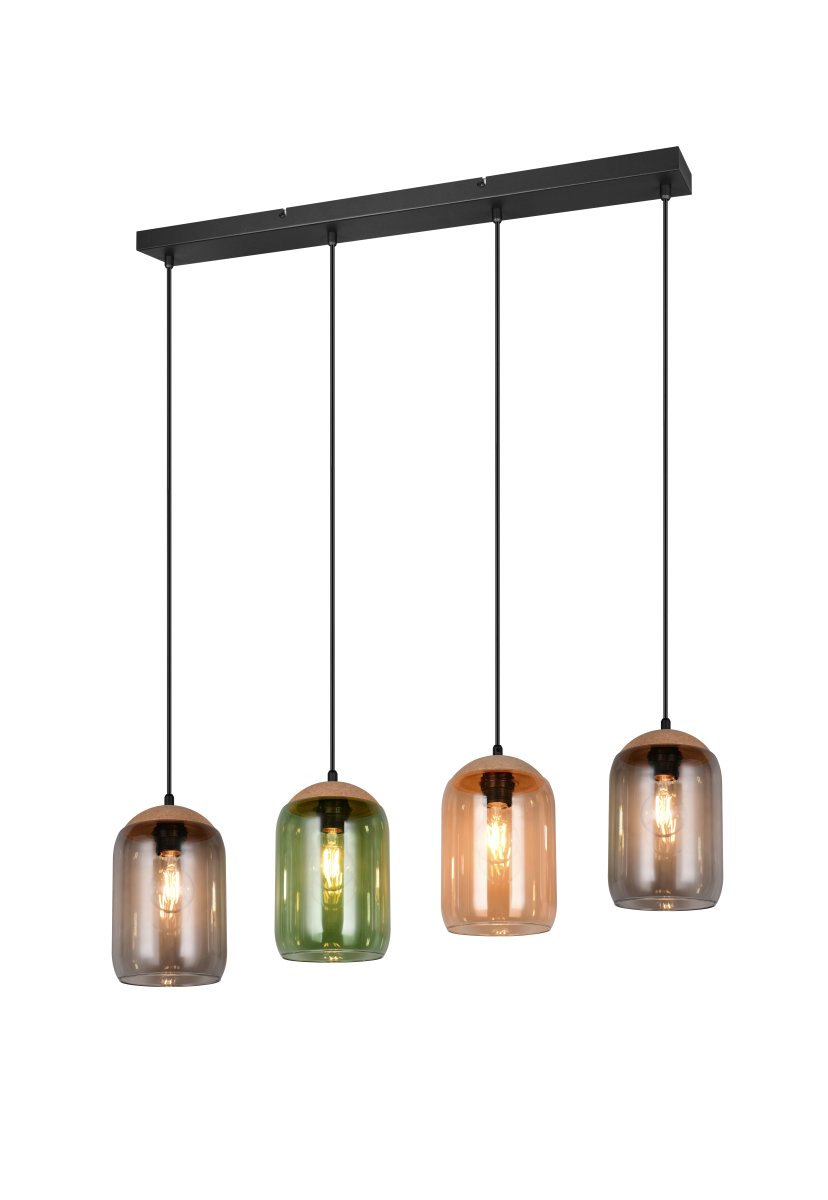 Cork 90cm Monivärinen kattovalaisin valmistajalta Trio Lighting - Lasin ja korkin yhdistelmä korostaa elämän värejä ja luo kotiisi kutsuvan ja kodikkaan tunnelman.