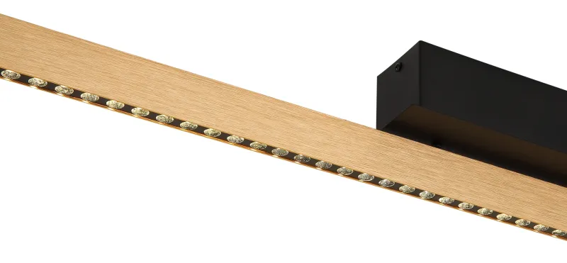 Dentsy 120cm Kupari kattovalaisin valmistajalta Globo Lighting - Med den smidiga touchknappen f&ouml;r av/p&aring; och den stegl&ouml;sa touchdimmern kan du enkelt justera ljusstyrkan efter &ouml;nskem&aring;l.