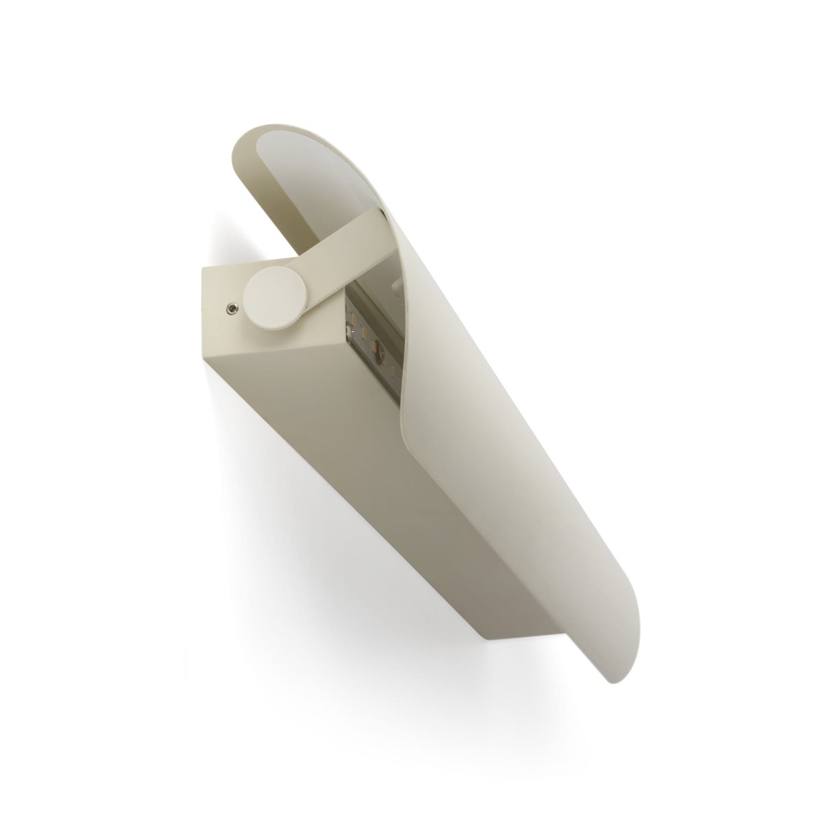 Novo 50cm Beige seinävalaisin valmistajalta Faro Barcelona - Valaisin on valmistettu metallista ja se voidaan asentaa sek&auml; pystysuoraan ett&auml; vaakasuoraan, joten se sopii joustavasti erilaisiin huoneisiin ja tarpeisiin.