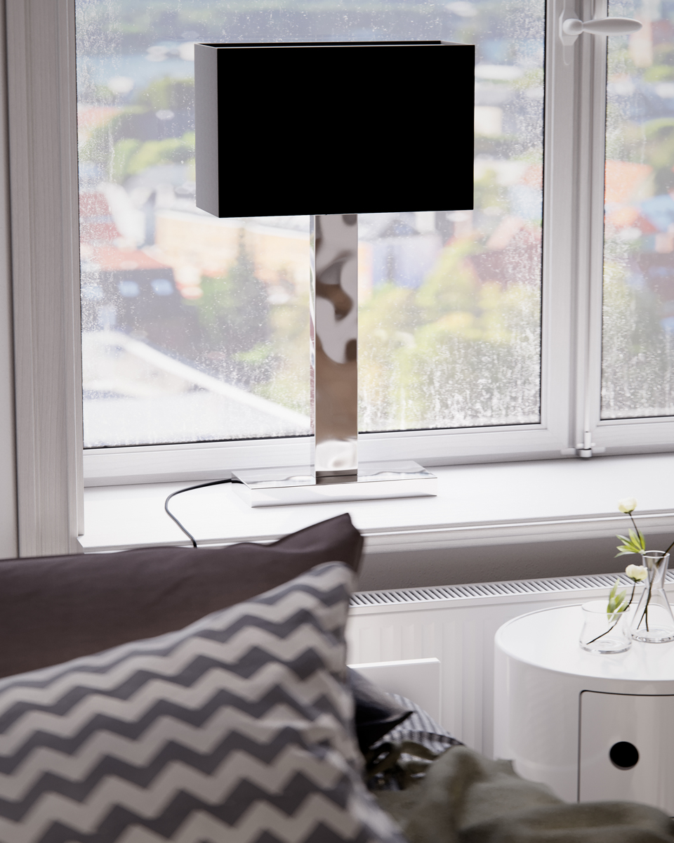 Prime 70cm Kromi pöytävalaisin valmistajalta By Rydéns - Tutustu Prime-p&ouml;yt&auml;valaisimen metalli- ja kangasvarjostimella tarjoamiin mahdollisuuksiin ja anna sen elegantin muotoilun ja l&auml;mpim&auml;n valaistuksen korostaa suurta ikkunaasi ja luoda kutsuva tunnelma kotiisi.