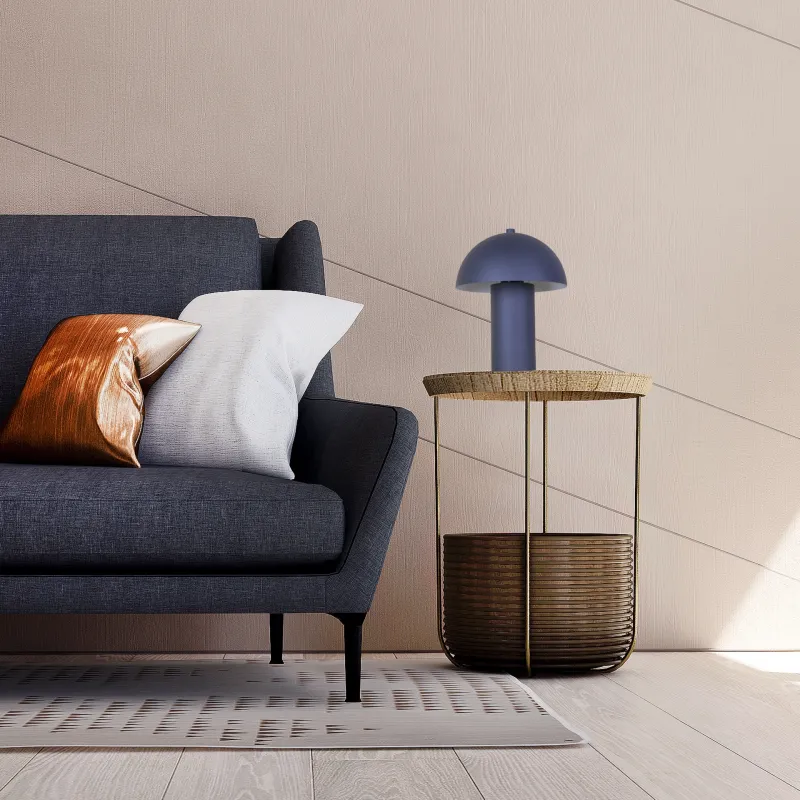 Bert 26cm Musta pöytävalaisin valmistajalta Globo Lighting - Med sin minimalistiska elegans sm&auml;lter bert harmoniskt in i moderna hem och blir en stilfull inredningsdetalj.