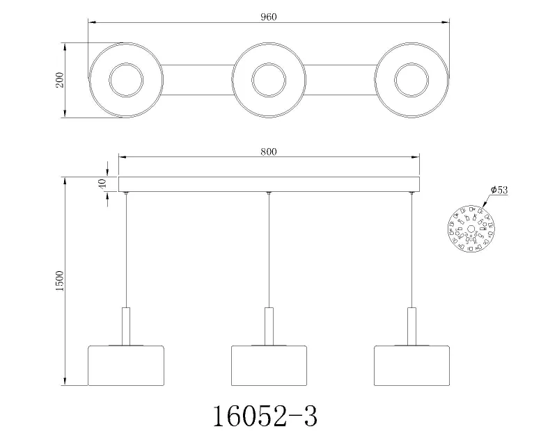 Trenton 96cm Valkoinen kattovalaisin valmistajalta Globo Lighting - Denna takpendel &auml;r idealisk f&ouml;r matsalar och k&ouml;k, d&auml;r den skapar en inbjudande atmosf&auml;r och ett stilrent uttryck.