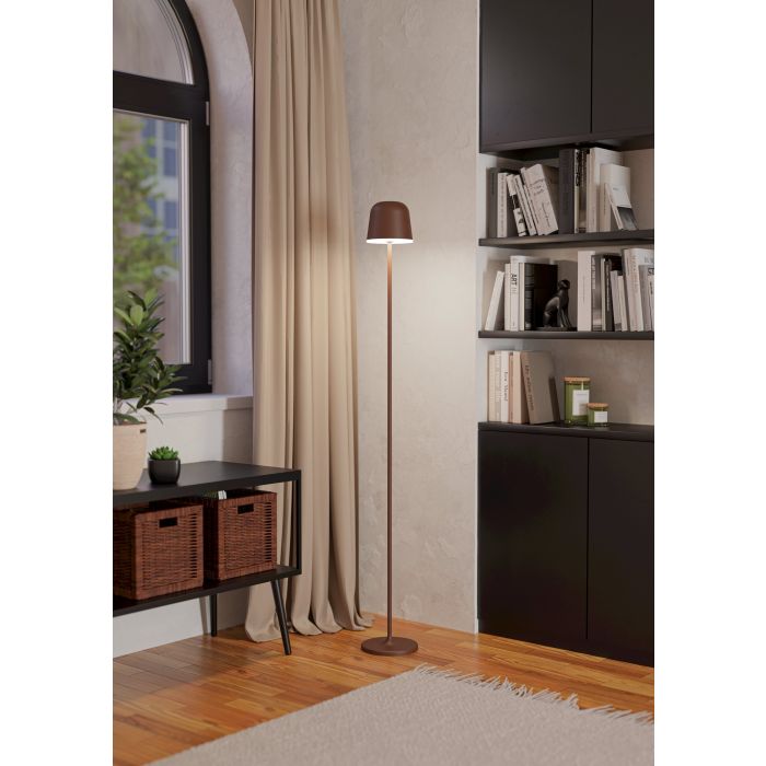 Mannera 140cm Ruosteen ruskea Siirrettävä valmistajalta Eglo - Mannera on ladattava ruosteenruskean ja valkoisen lattiavalaisin, jossa yhdistyy moderni muotoilu ja käytännöllinen kosketusohjaus.