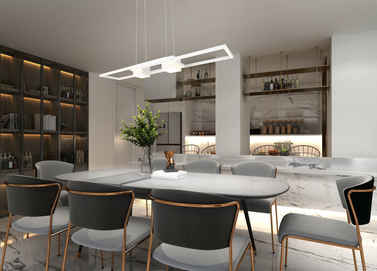 Albany 100cm Valkoinen kattovalaisin valmistajalta Trio Lighting - 