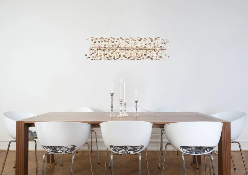 Katrina 90cm Savun värinen kristalli valmistajalta Globo Lighting - Ajaton muotoilu ja 12 G9 LED-lamppua tarjoavat ensiluokkaista valaistusta, ja savunväriset kristallit vangitsevat ja heijastavat valon maagisella tavalla.